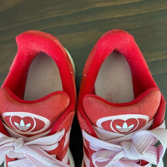 Size 7.5 - adidas Campus 00s Low Scarlet Red Gum sole - H03477 - Picture 4 of 14